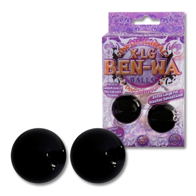 Вагинальные шарики "Ben-​Wa" тяжелые, черные 