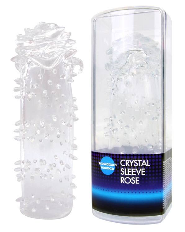 Насадка стимулирующая "Crystal Sleeve" роза 