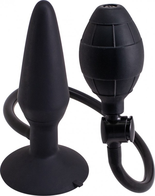 Пробка с увеличением объема "Butt Plug S" на присоске, силикон 