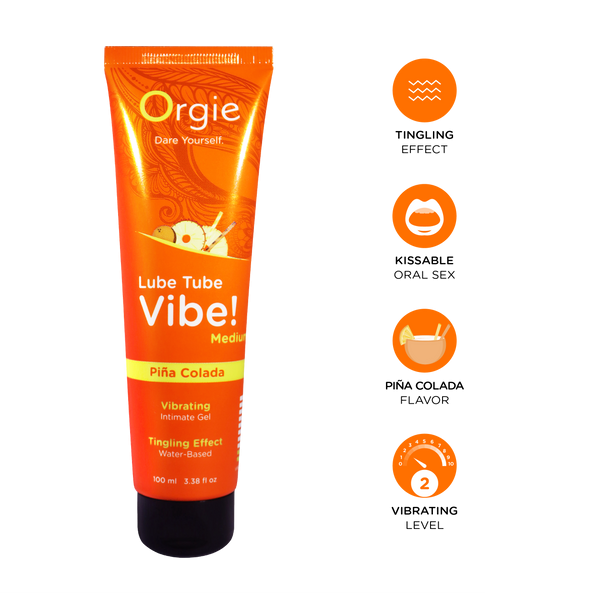 Гель с вибрацией и вкусом коктейля "Orgie Vibe Pina Colada" 100ml 